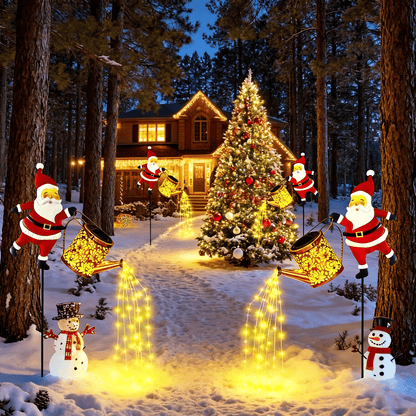 🔥Hot Sale 49% OFF🔥Solar Santa Claus Watering Can Lights