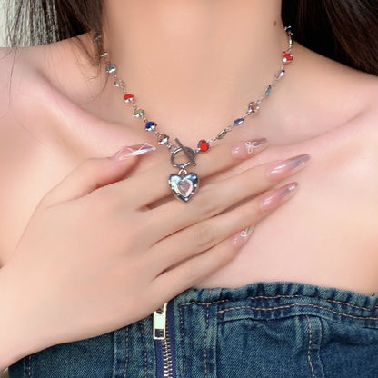 Dopamine-Inspired Color Bead Love Necklace