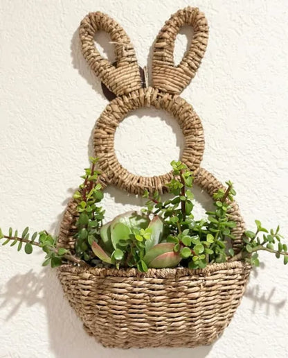 🔥Easter Sale 49% OFF - Bunny Basket Hanging Wall Pocket Spring Decor