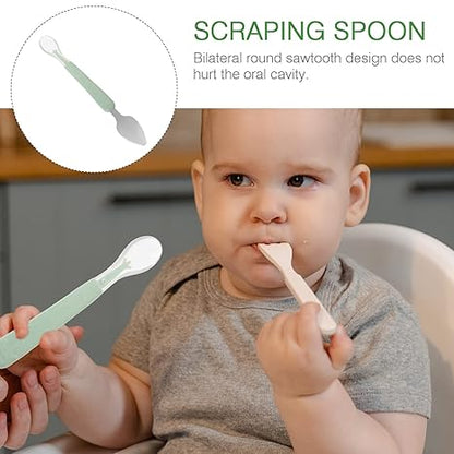 Baby Double-Headed Food Scraper