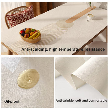 Premium Minimalist Waterproof Leather Table Mat
