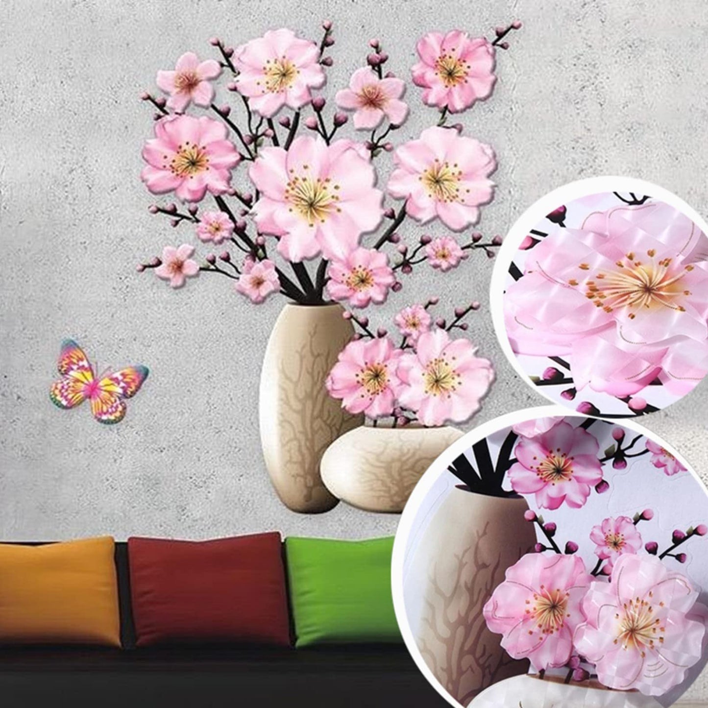 🖼️3D Three-Dimensional Simulated Vase Wall Art🌺