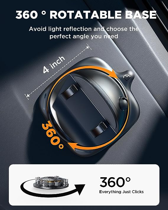 360° Rotatable Car with Non-slip Silicone