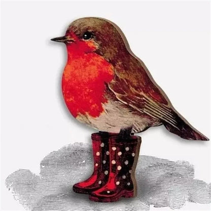 40% OFF🐦Robin Wooden Brooch