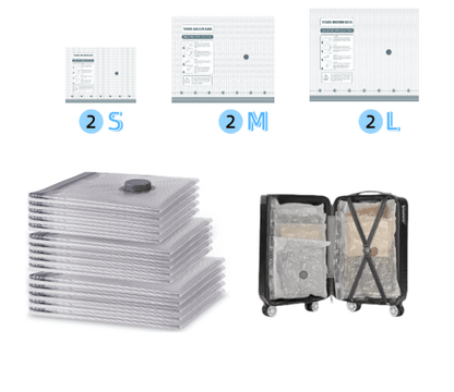 🔥 X7 Cordless Travel Vacuum Bag Set