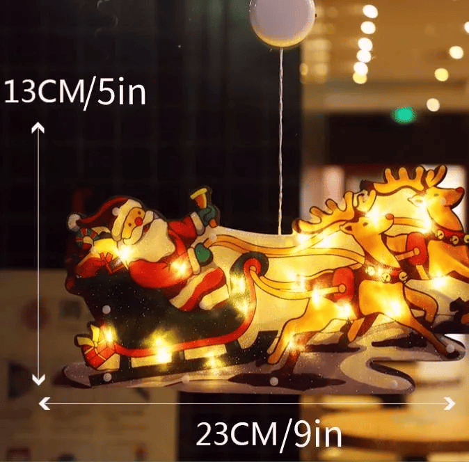 🎄Christmas Window Hanging Lights 🌟