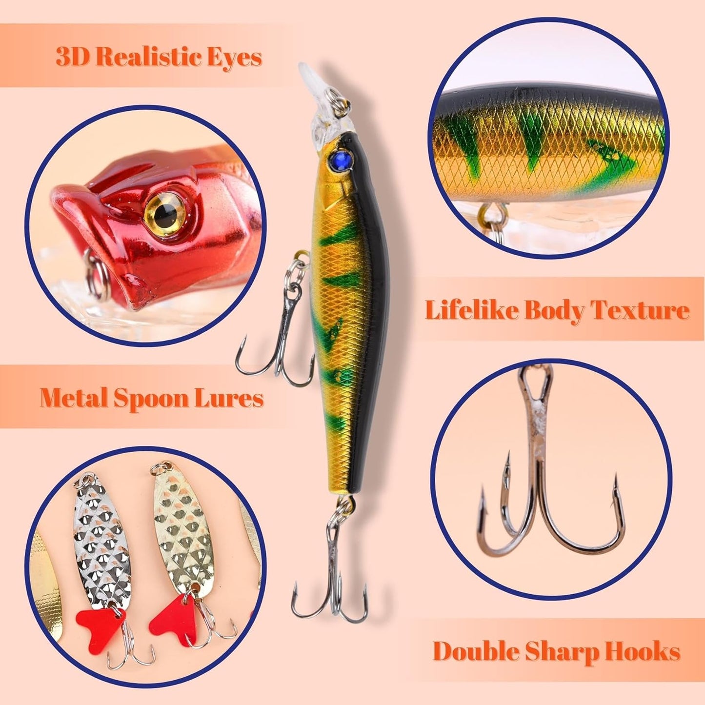 🎄Christmas Sale 49% off✨-🐟24 Days Christmas Countdown Lure Set