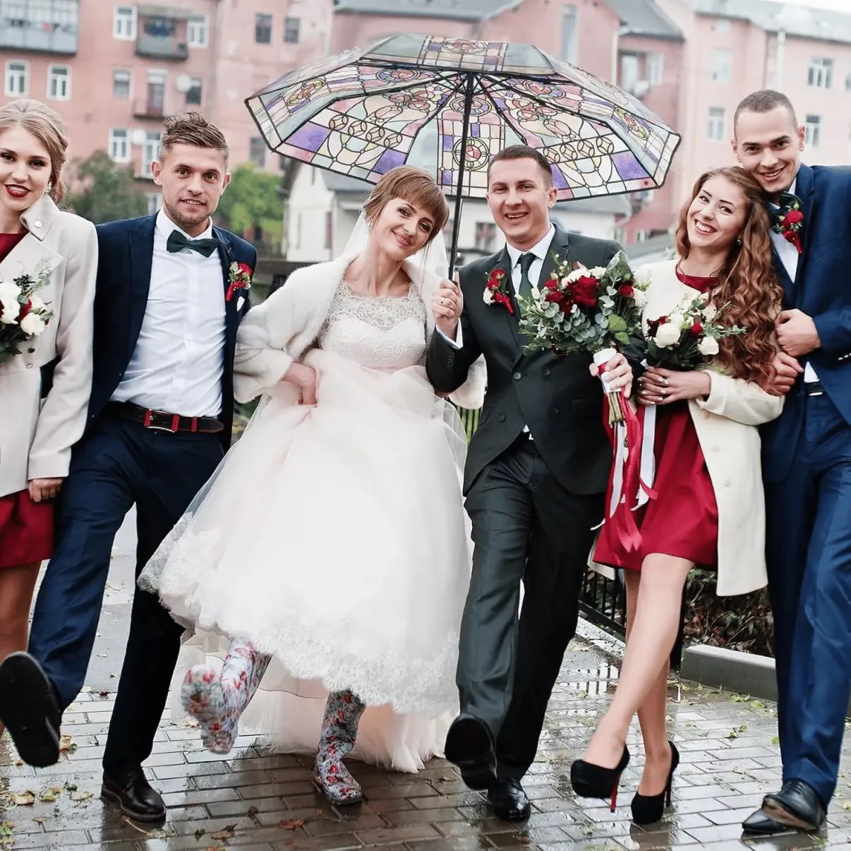 🔥Hot Sale 40% OFF ☔Vintage Stained Automatic Umbrella