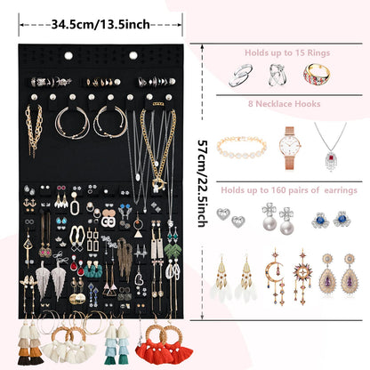 🔥 Felt Hanging Jewelry Organizer