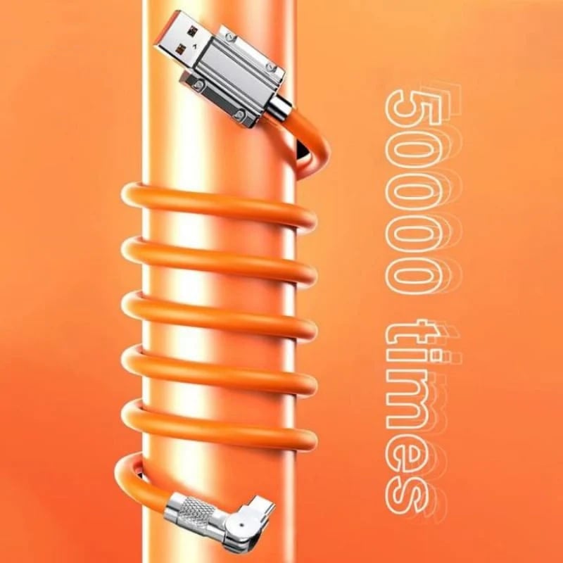 📱LAST DAY 40% OFF⚡180° rotating fast charging cable with light