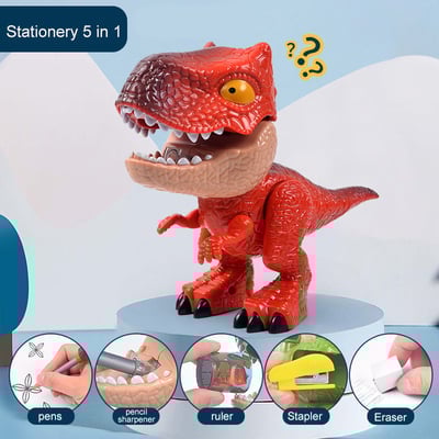 Stationery 5-in-1 Set Detachable Dinosaur Model Toys