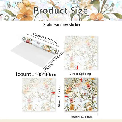 🌸Floral Pattern Window Film🌈