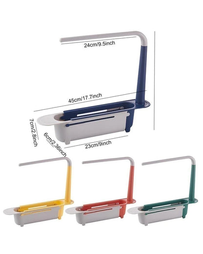 Telescopic 2-in-1 Sink Storage Rack Holder