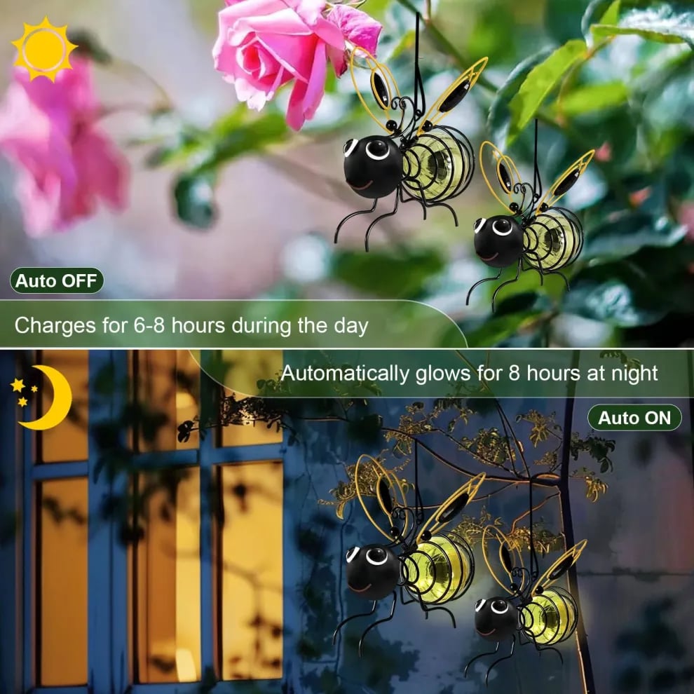 🔥Last Day 40% Off🐝Solar Hanging Insect Simulation Light