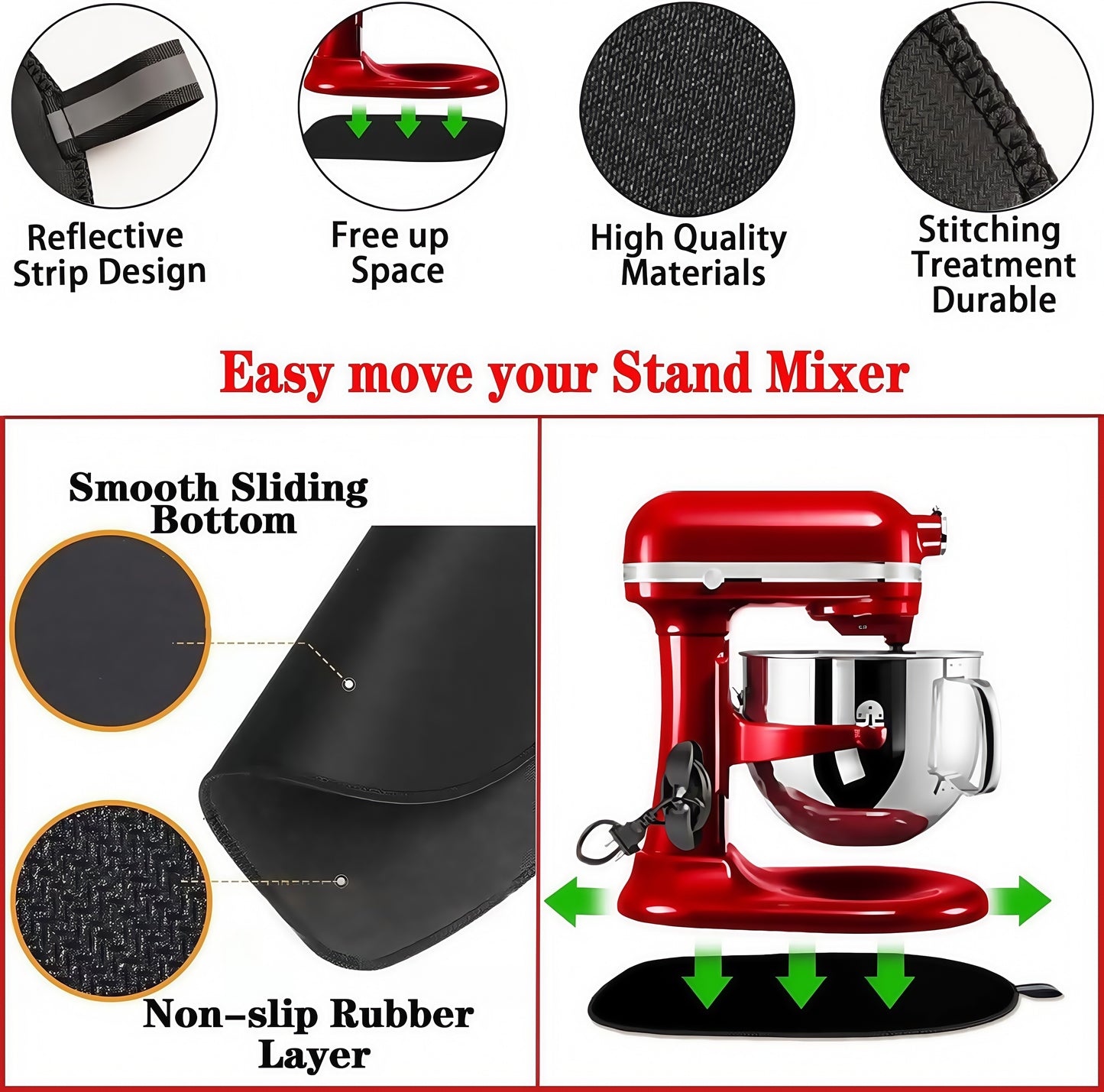 🔥Upgraded Kitchen Appliance Slider Mat & Countertop Protector👩‍🍳