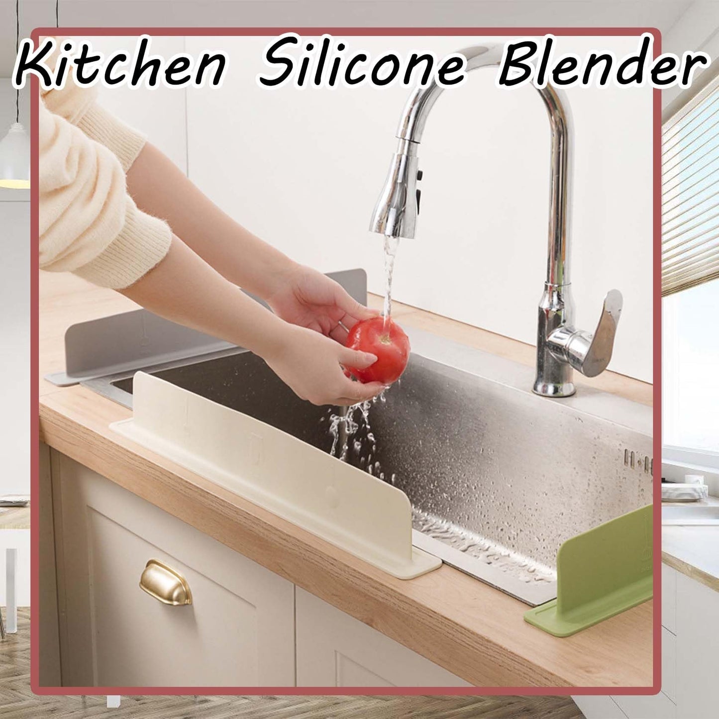 Movable Suction Cup Sink Splash Guard♻️