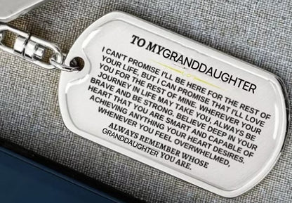 🔥 To My Grandson - Remember Whose Grandson You Are - Unique Keychain