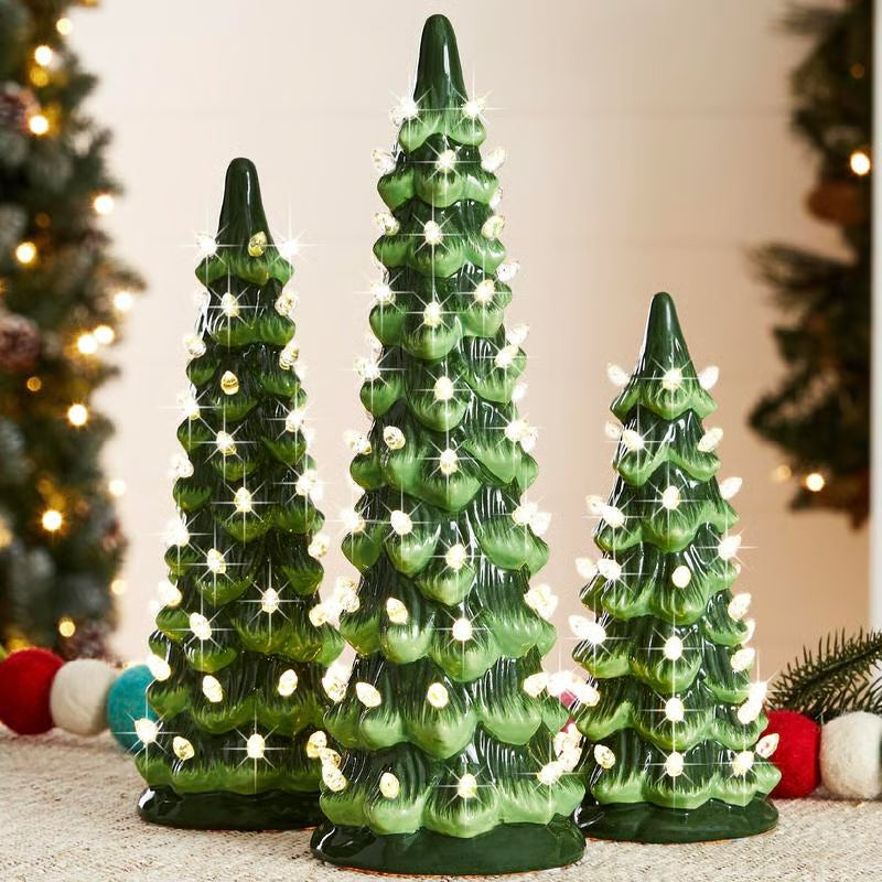 🎉Hand-Painted Tabletop Christmas Trees🎄