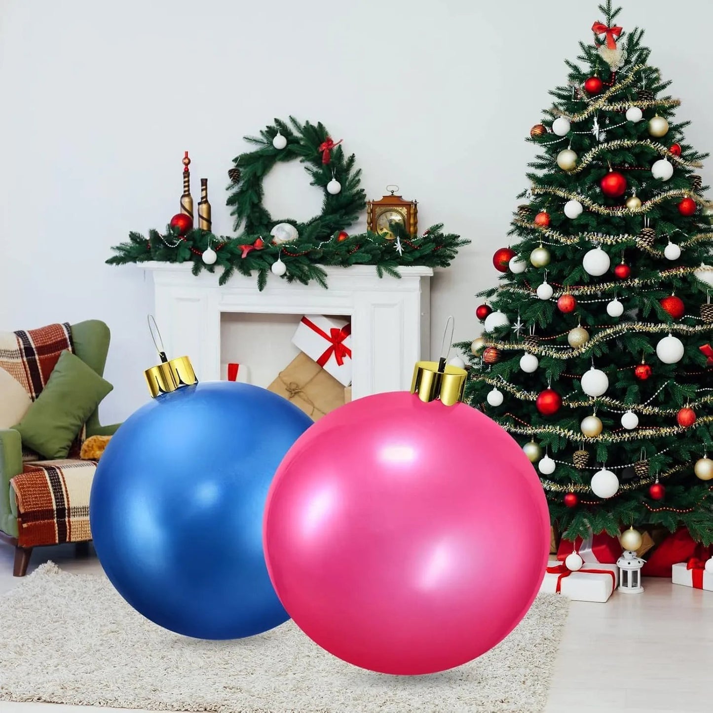 🎁 Last day Sale 45% OFF🎈2025 New Oversized Inflatable Christmas Ball Decoration