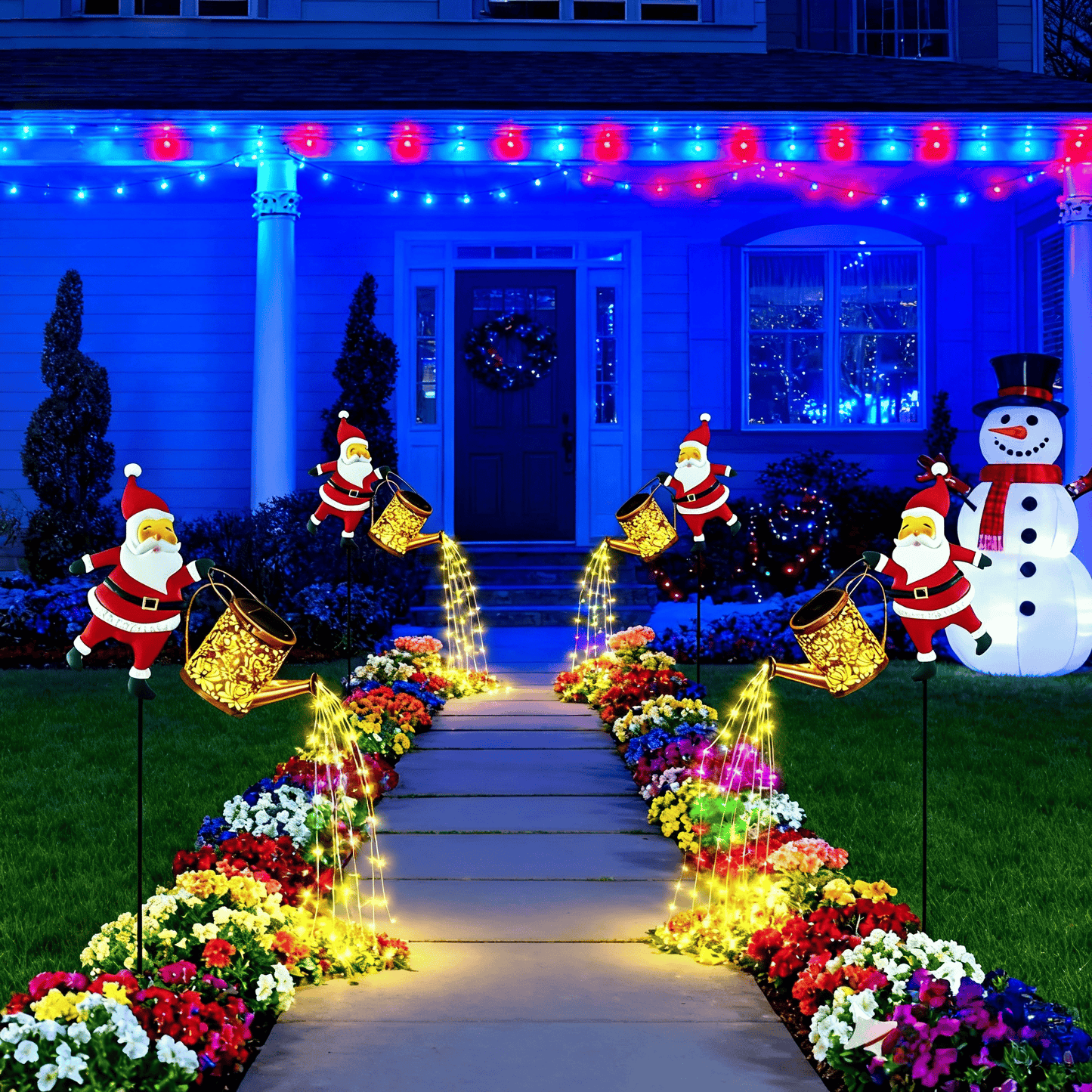 🔥Hot Sale 49% OFF🔥Solar Santa Claus Watering Can Lights