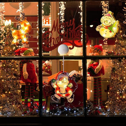 🎄Christmas Window Hanging Lights 🌟