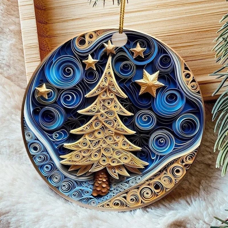 ✨Last Day 40% OFF🎄Quilling Pattern Christmas Ornaments🎁