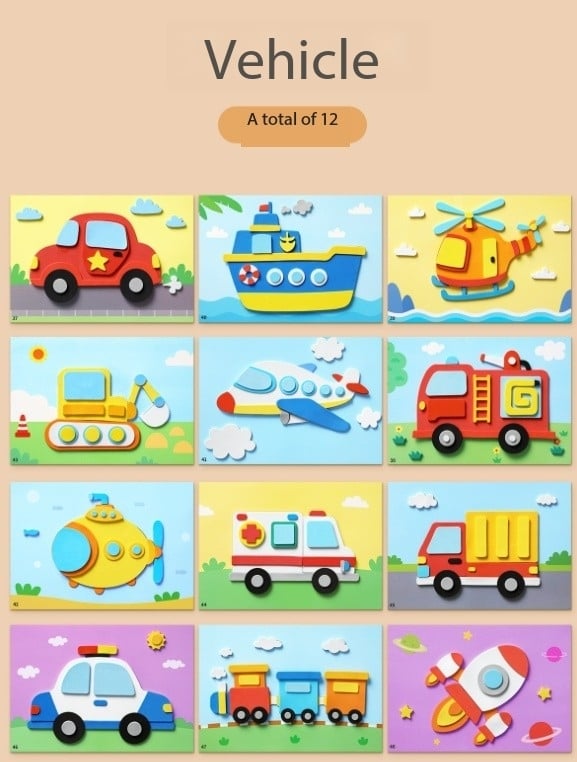 3D EVA Foam Sticker Puzzle Game