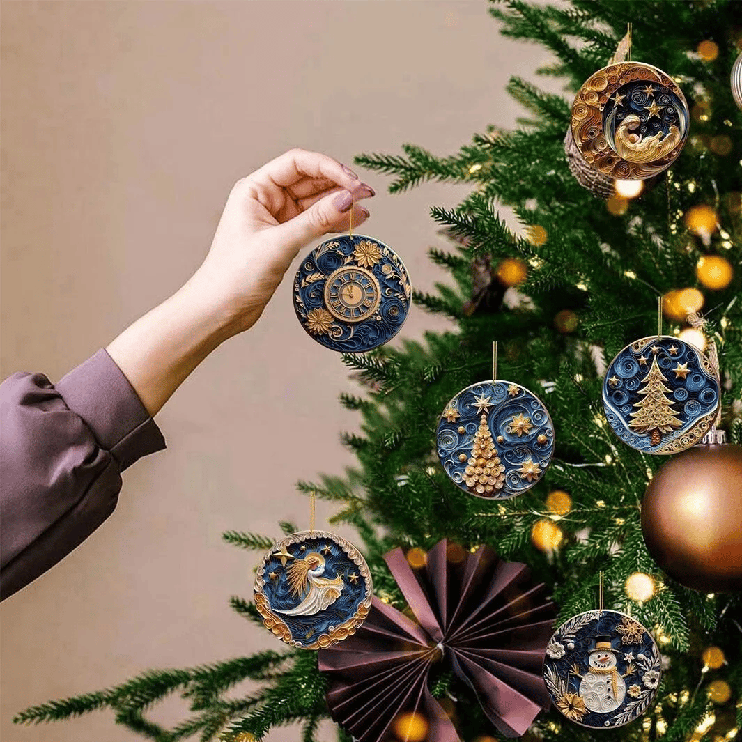 ✨Last Day 40% OFF🎄Quilling Pattern Christmas Ornaments🎁