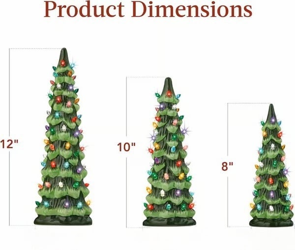 🎉Hand-Painted Tabletop Christmas Trees🎄