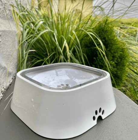 🔥 Splash-proof pet water bowl: wet mouth proof, tip-over proof, and car safe! 🌊🚗