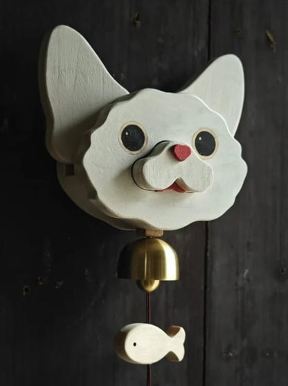 Last day promotion 40% off 🐕Purely handmade pure wooden wind chime doorbell🐶