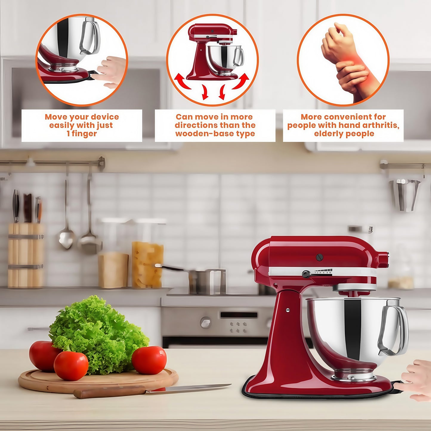 🔥Upgraded Kitchen Appliance Slider Mat & Countertop Protector👩‍🍳