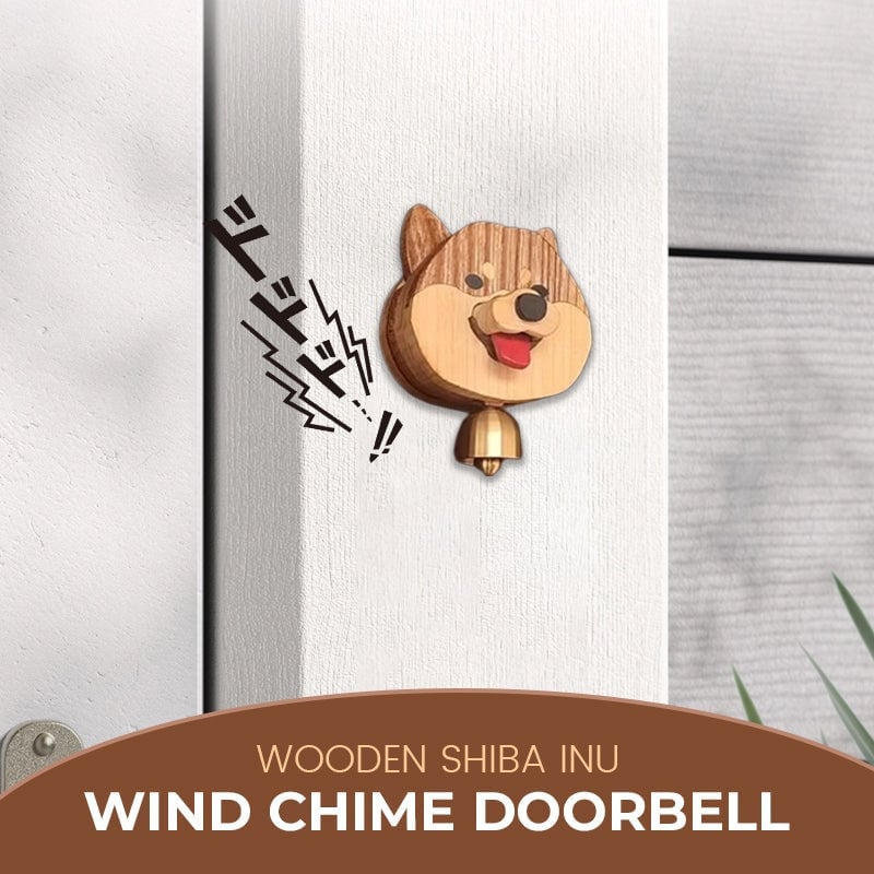 Last day promotion 40% off 🐕Purely handmade pure wooden wind chime doorbell🐶