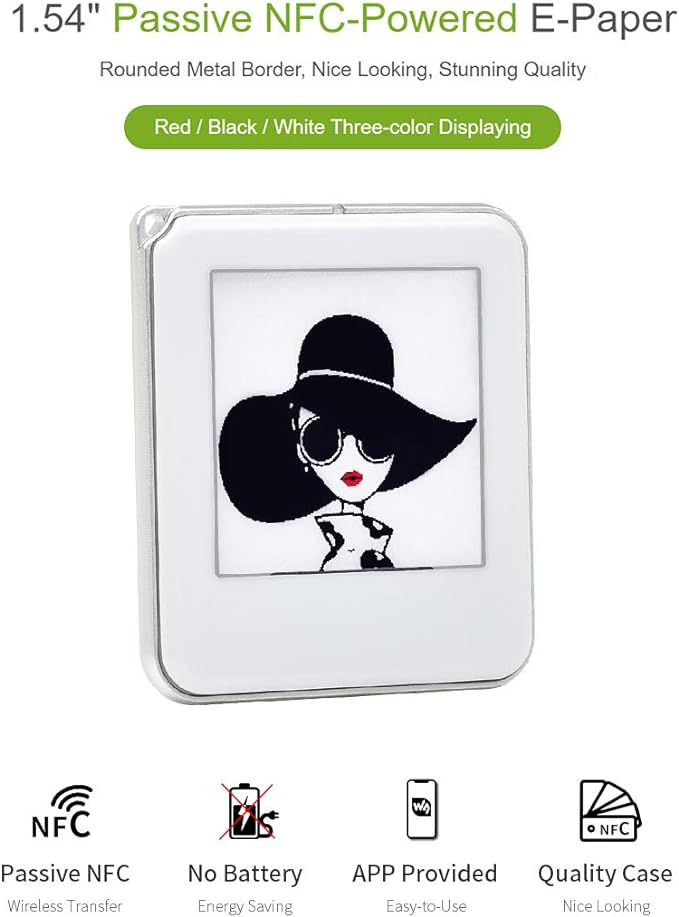 ❤️NFC-Powered Tri-Color E-Ink Display Module✨