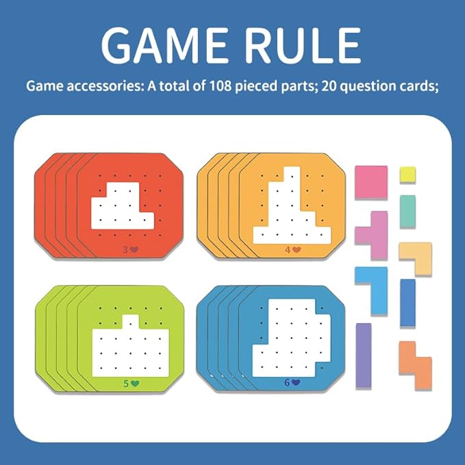 128Pcs Colorful Block Jigsaw Puzzle Game-1