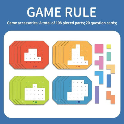 128Pcs Colorful Block Jigsaw Puzzle Game-1