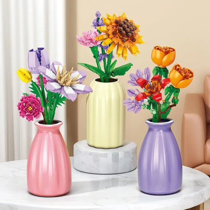 🌻2024 Advent Calendar 24 Days Sunflower Bouquet Building Blocks🌲