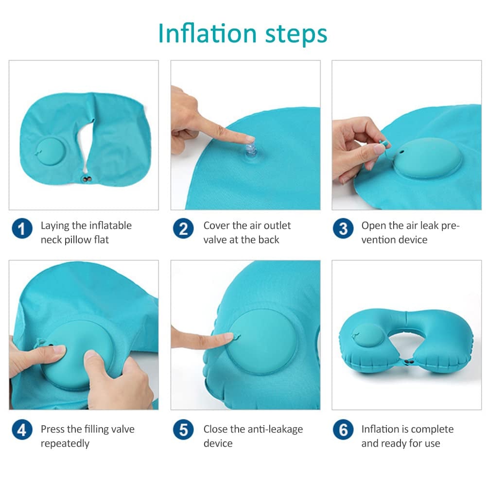 Inflatable U-Shaped Pillow
