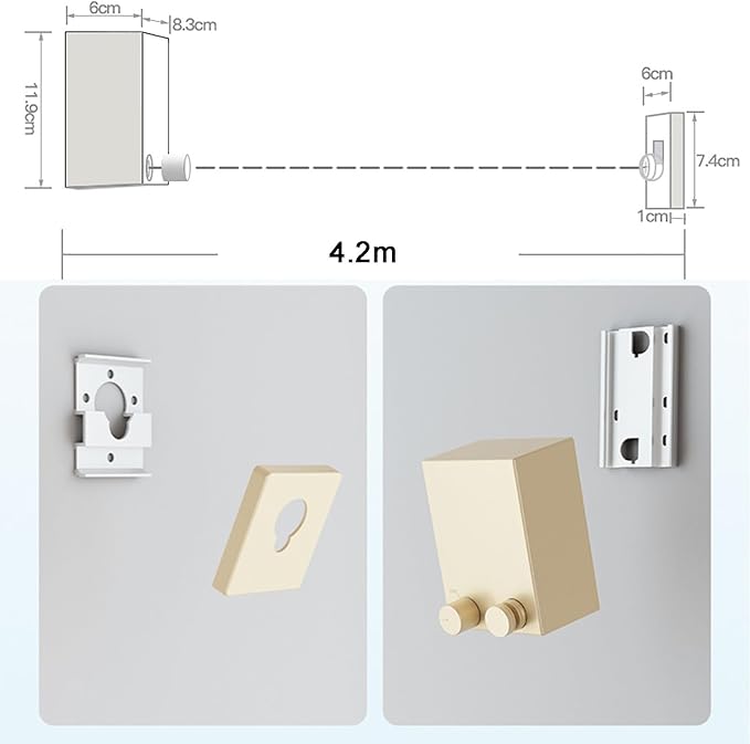 Invisible Retractable Clothesline