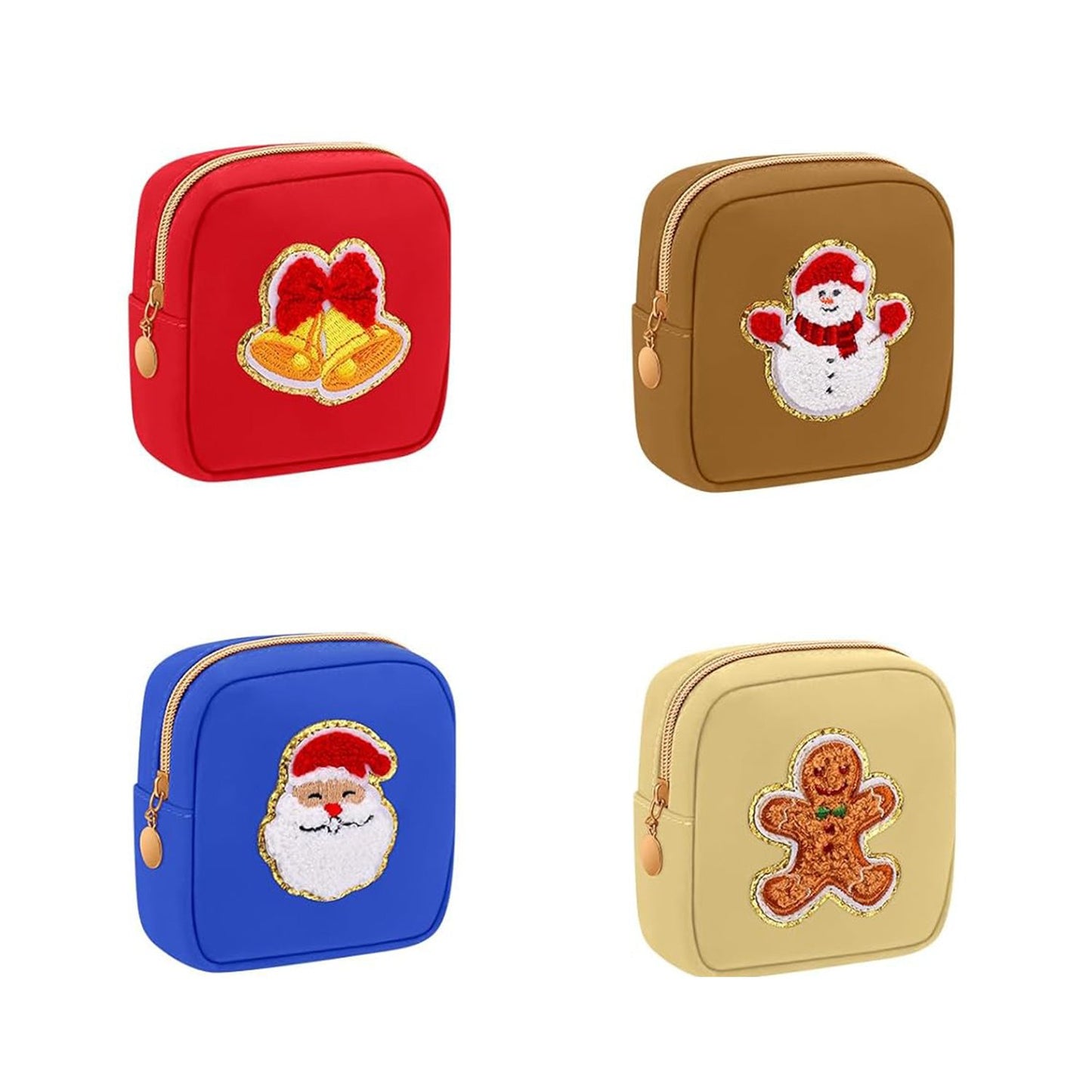 🎄 Christmas Preppy Patch Makeup Bags - Your Festive Style Companion! ✨