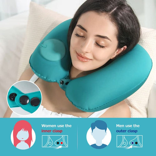 Inflatable U-Shaped Pillow