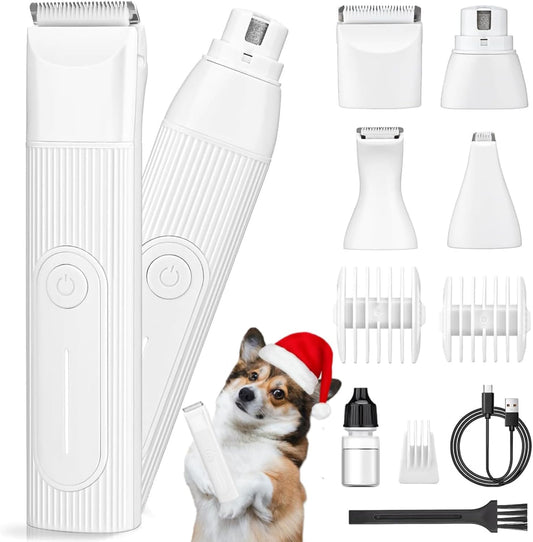 4-in-1 Cordless Pet Grooming Clippers with Nail Grinder – Velporo Bowlift