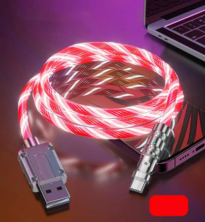 📱LAST DAY 40% OFF⚡180° rotating fast charging cable with light