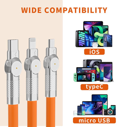 📱LAST DAY 40% OFF⚡180° rotating fast charging cable with light