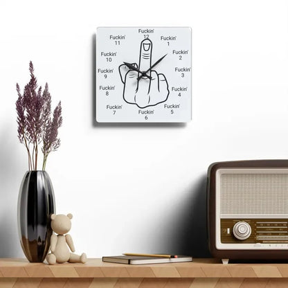 The Last Day 40% OFF🔥Middle finger Wall Clock