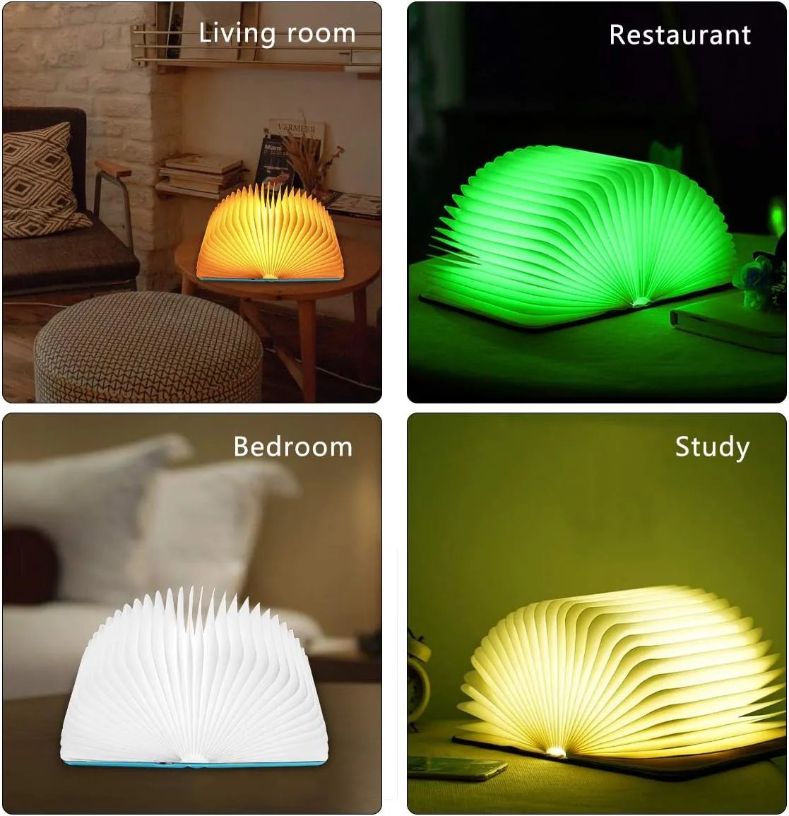40% OFF🔥Wooden Book Lamp🔥Buy More Save More
