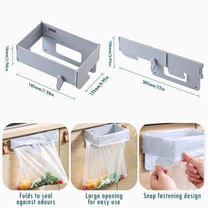 🗑️Wall-Mounted Foldable Trash Bag Holder🏠