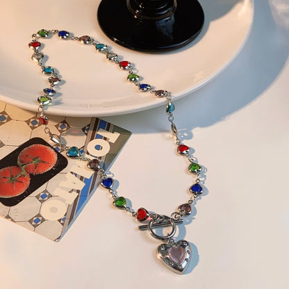 Dopamine-Inspired Color Bead Love Necklace