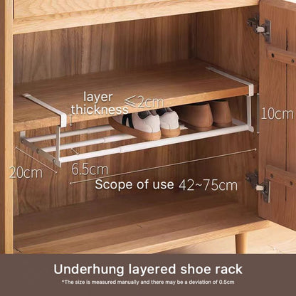 Multi-functional tiered partition shoe rack