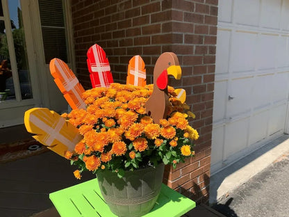 ❤️ Fall Decor Thanksgiving Turkey Planting Sticks